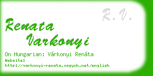 renata varkonyi business card