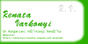 renata varkonyi business card